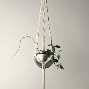 Pot en macramé moderne et élégant tricoté à la main décor Boho suspendu pour la maison balcon restaurants hôtels pour Ramadan anniversaire mariage - Product Image 1