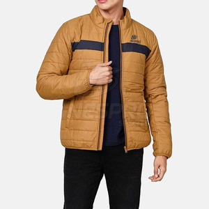 Men Best Selling Windproof Winter <b>Puffer</b> <b>Jacket</b> Stand Collar Front Logo Customized Logo New Design <b>Cheap</b> - Product Image 4