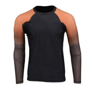 Custom BJJ Rash Guard Breathable Long Sleeves <b>Printed</b> High Quality Custom Design Men Rash Guard - Product Image 1