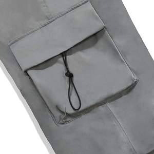 กางเกงคาร์โก้ผู้หญิงเอวยางยืดสแปนเด็กซ์โพลีเอสเตอร์รีไซเคิลมีกระเป๋าข้างสำหรับฤดูร้อน - Product Image 4