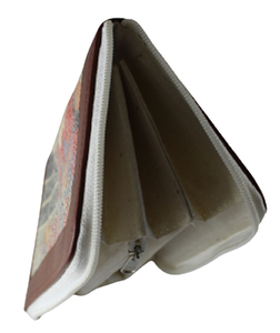 Bolso de mano personalizado hecho a mano y cosido hecho de algodón tejido a mano Dhurry / Kelim impreso después bolsa con múltiples bolsillos - Product Image 4