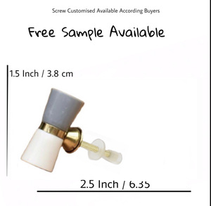 Gris Blanc Tambour Résine Laiton Cabinet Tiroir Bouton & Tirez Poignée pour Armoire Cuisine Chambre Salle De Bains Salon Application - Product Image 3