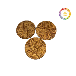 Durable Vietnamese Rattan Mat Handwoven Decorative <b>Charger</b> for <b>Plates</b> - Product Image 2