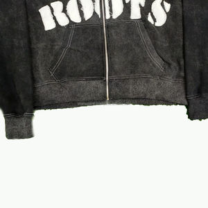 2024 nuevo estilo de ropa de calle de alta calidad térmica hombres desgastado bordado Sudadera con capucha gran oferta diseño de tendencia hombres desgastado Sudadera con capucha - Product Image 4