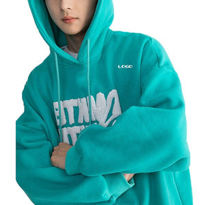 Sweat-shirts à capuche personnalisés durables de haute qualité, respirants et coupe-vent, avec impression en relief, pour homme - Product Image 4