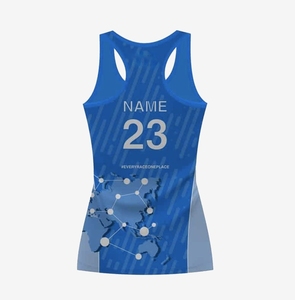 Ligero y cómodo para mujer Softball Racerback sublimación Jersey camiseta sin mangas con logotipo personalizado señoras deporte 100% poliéster - Product Image 2