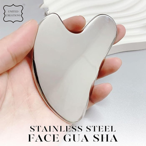 Herramienta médica de masaje Facial Gua Sha de acero inoxidable, rodillo de Metal Guasha para el cuidado de la piel, masaje de ajuste para aplicación facial - Product Image 2
