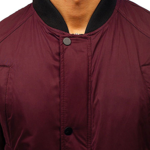 Venta caliente chaquetas de bombardero de invierno de lana de estilo fresco personalizado para hombres de diseño superior chaqueta de bombardero cortavientos de moda informal para hombres - Product Image 6