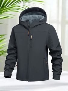 Hommes Hiver Softshell Imperméable Cargo Vestes Homme À Capuche Manteau Pêche Randonnée Camping Escalade Ski Chasse En Plein Air - Product Image 5