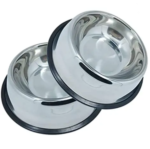 Alimentador de mascotas de acero inoxidable de la más alta calidad con soporte de plato de perro y gato pequeño redondeado de elevación automática para comida y agua - Product Image 5