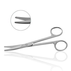 Mayo Ciseaux à dissection Acier inoxydable incurvé Finition satinée Taille 6 pouces Bandage Couronne Dissection Lames dentelées Ciseaux Marque CE - Product Image 6
