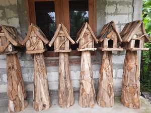 ขาตั้ง100% รูปสัตว์ในสวนขนาดใหญ่แบบเดี่ยวทำจากไม้ธรรมชาติที่ยังไม่เสร็จแบบกำหนดเอง - Product Image 5