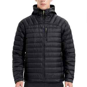 Factory Custom Men's High Quality Hooded <b>Winter</b> <b>Quilted</b> Jacket Breathable Front Logo Casual - Product Image 6