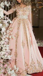 Qiao — robe CAFTAN de soirée, nouvelle collection, broderie de dabi, perles en verre de cristal, pierre de verre, travail pour mariage, @ 2022 - Product Image 2