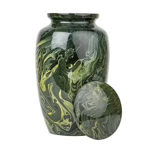 Handmade American Style Cremation <b>Urn</b> Human Ashes <b>Large</b> Personalized High Gloss Finish 200 Cubic Inches - Product Image 1