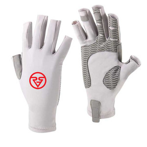 Venta al por mayor medio dedo deportes al aire libre guantes de pesca con protección solar precio barato - Product Image 2