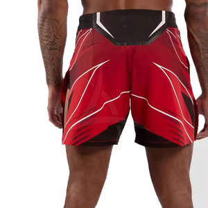 Shorts de boxe MMA sportifs pour hommes avec logo personnalisé, service OEM, haute qualité, séchage rapide, taille élastique, polyester/coton, couleur unie - Product Image 4
