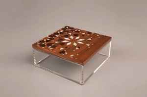 กล่องขนมอะคริลิคหรูหราสไตล์อาหรับพร้อมฝาไม้มุกกล่องของชำร่วยงานปาร์ตี้ระดับพรีเมียมสำหรับงานเทศกาลและเทศกาล - Product Image 2