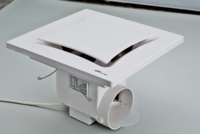 Ventilador de Extracción de Aire para Techo de 8 Pulgadas Cuadradas, ABS, 110-240V, Cobre, Bajo Ruido, para Uso Doméstico