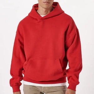 Sudadera con capucha de mezcla de algodón para hombre, sudadera básica con logotipo personalizado para ropa de calle e invierno, proveedor OEM ODM - Product Image 5
