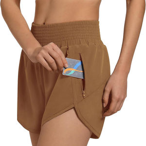 2025 Shorts de course pour femmes de couleur personnalisée Unique respirant Active Wear Style teint uni - Product Image 4