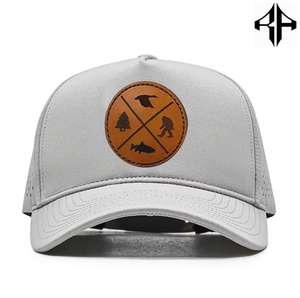 Sombrero de camionero de malla de algodón 100% de 5 paneles con logotipo personalizado de alta calidad, tela transpirable, moda elegante, actuación en la playa al aire libre - Product Image 3