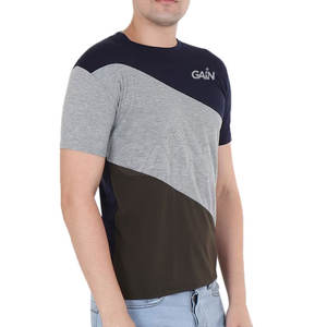Camisetas Transpirables de Algodón 100% Sólido para Hombre al por Mayor con Diseño de Logotipo Personalizado, MOQ Bajo - Product Image 2