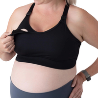 Ensembles de pyjamas de maternité grandes tailles avec taille élastique, soutien, adaptés à l'allaitement, respirants, extensibles, avec armatures, écologiques et antibactériens