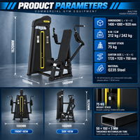 BN Promotion Équipement de fitness commercial Machine Pec Deck Butterfly pour l'entraînement des pectoraux et des épaules