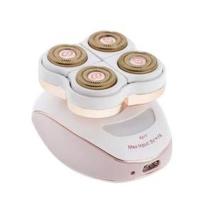 Afeitadora Eléctrica para Mujer con Depilación Facial y Corporal, Recargable por USB, Lavable, con Cabezales de Repuesto - Product Image 1