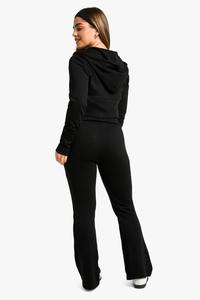 Women Oversized Knitted Casual Winter/Spring Tracksuit Two Piece <b>Zip</b> up Hoodie <b>Jogger</b> Set Front Custom Logo OEM Wholesale - Product Image 6