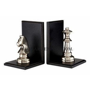 Sujetalibros de mesa con diseño de flores antiguas para sala de estudio, sujetalibros hecho a mano con recubrimiento de polvo negro de Metal para accesorio de mesa de oficina - Product Image 5