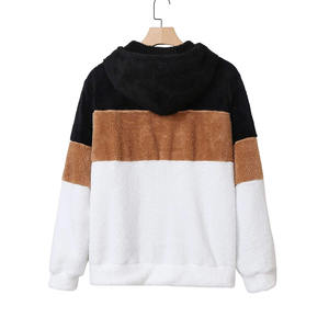 Nouveau hommes trois panneaux couleur pull à capuche personnalisé fabriqué avec de la laine de haute qualité Logo personnalisé nouveaux hommes hiver mode tenue décontracté 2024 - Product Image 2