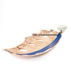 Acier inoxydable et laiton métal forme ronde brillant polissage puce et trempette luxe fantaisie style maison accent décoratif puce et trempette - Product Image 5