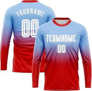 ชุดเล่นฟุตบอลผ้าโพลีเอสเตอร์100% เด็กเครื่องแบบมืออาชีพสีพื้นสไตล์ใหม่ล่าสุด - Product Image 4