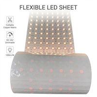 Panneau LED flexible DC24V personnalisé CCT RGBW, mat lumineux à intensité variable pour enseignes, vitrines et décoration intérieure