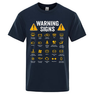 Auto Mechanic Gift T-<b>Shirt</b> Driving Warning Signs 101 <b>Funny</b> Print Fashion Casual Big Size Cotton Mens Tops Tees - Product Image 2