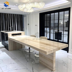Piano Cucina in Marmo <span class=keywords><strong>Verde</strong></span> Schiuma Marina Raffinato per Casa, Appartamento, Hotel, Preparazione e Servizio Cibo, <span class=keywords><strong>Verde</strong></span> Tenue - Product Image 5