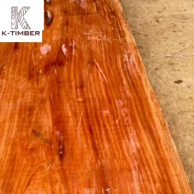 Gỗ Angola trong số lượng lớn gỗ tự nhiên gỗ cứng kích thước lớn tùy chỉnh acajou D phi slab log xây dựng xây dựng sàn vene