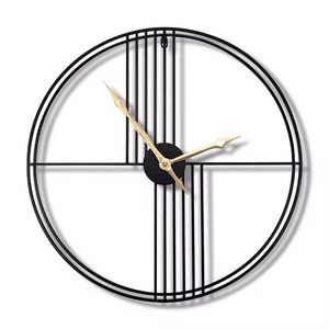 Reloj de pared nórdico semicircular doble moderno, decoración abstracta de Metal para el hogar para colgar jarrón de pared diseñado para ocasiones de Ramadán - Product Image 5