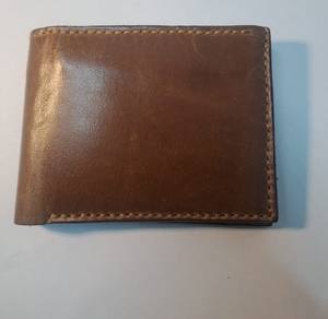 Portefeuille en cuir de vache véritable biofold vintage fait à la main pour hommes, fonction RFID, fermeture courte ouverte - Porte-monnaie cadeau - Product Image 1