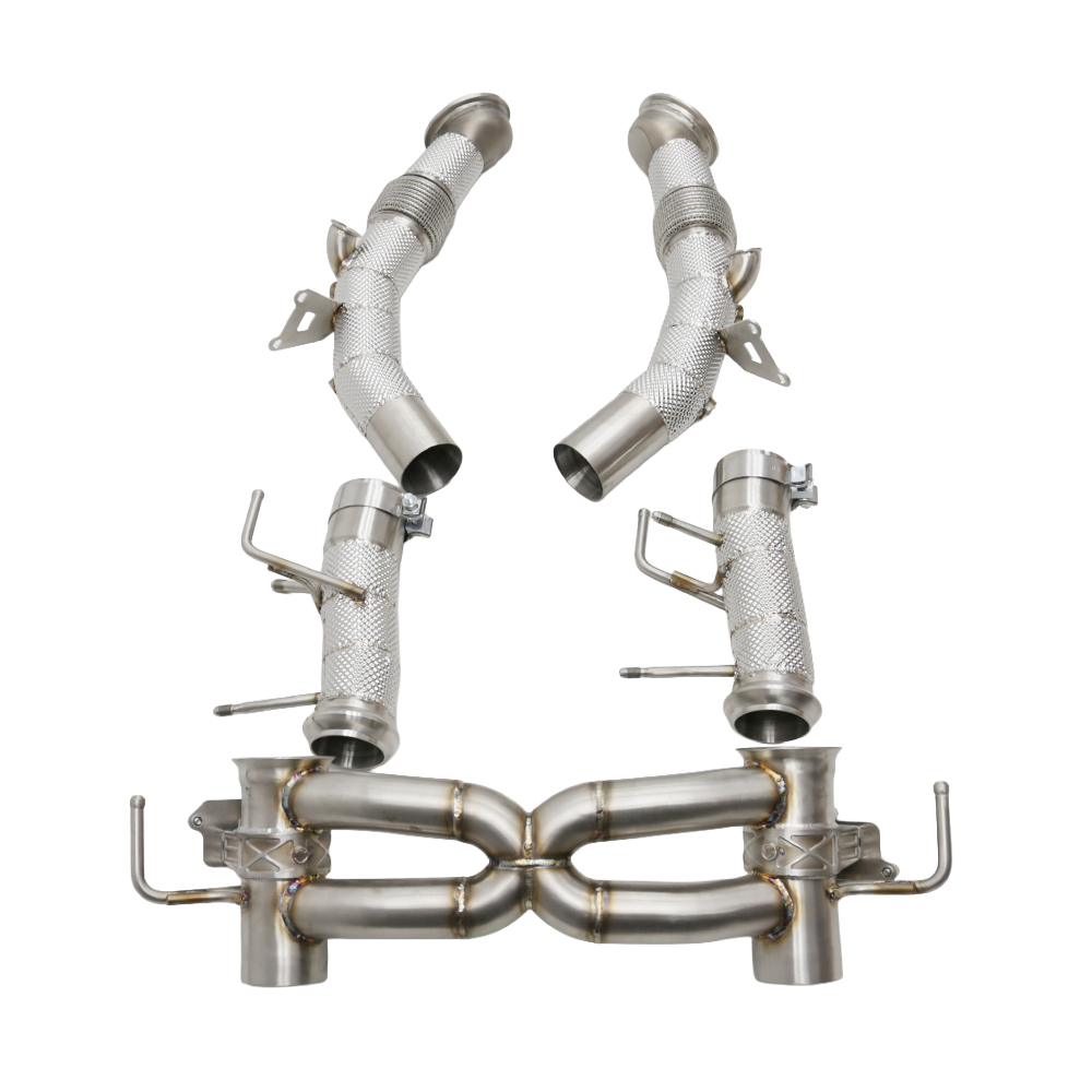 VantaFlow T304 Performance Full Exhaust System Straight Downpipe and Catback Exhaust System for Ferrari SF90 4.0T V8 2019+