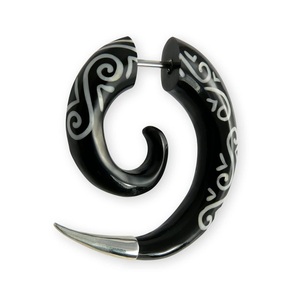 Boucles d'oreilles en corne de bœuf, bijoux élégants faits à la main, fabricant et fournisseur d'Inde, pour les occasions de fête et de cérémonie - Product Image 2