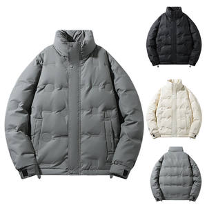 Customized Logo Winter <b>Light</b> Puffer Jacket for Men High Quality White Windproof Warm Outdoor <b>Duck</b> Down Coats DDP Shipping - Product Image 1