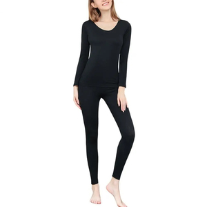 Ropa interior térmica transpirable de LICRA/poliéster con capa Base de banda de cintura alta para mujer, pantalones, Calzoncillos largos personalizables para invierno - Product Image 2