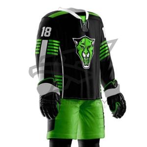 Uniformes de hockey sobre hielo directos de fábrica Servicio OEM Logotipo personalizado Tela duradera Equipo Deportes Jersey y pantalones - Product Image 1