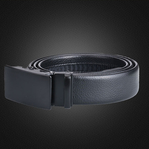 Ceinture à boucle automatique personnalisée, tendance, ceinture commerciale, sangles classiques, ceinture en cuir véritable noire pour hommes - Product Image 5