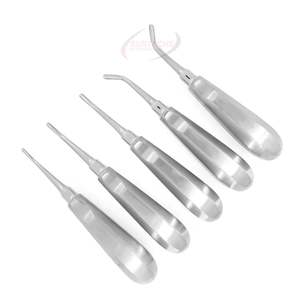 Ensemble de 5 élévateurs de racines dentaires manuels en acier inoxydable professionnel avec autoclave surtechs Instruments chirurgicaux dentaires - Product Image 4