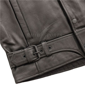 Fashion Wear 2025 gilets en cuir respirant personnalisé bonne qualité Top Design gilet en cuir - Product Image 2