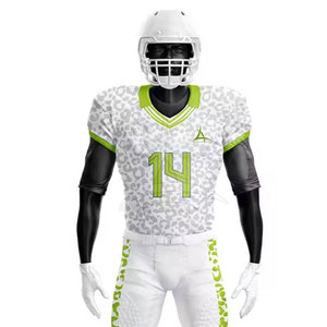 Uniforme de football américain de qualité supérieure, respirant, design athlétique élégant, personnalisable, parfait pour les entraînements et les matchs - Product Image 4